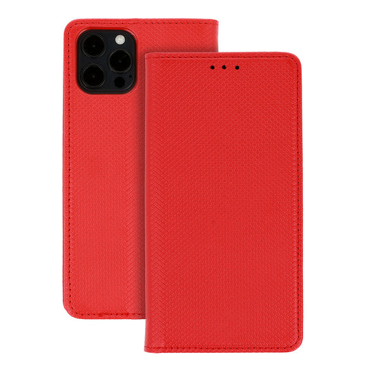 Калъф тефтер – Smart Book MAGNET – Xiaomi Redmi None 13 PRO PLUS 5G – Червен