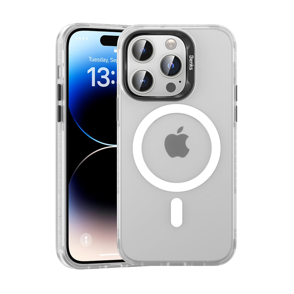 Benks – Калъф Magnetic Lucid Armor – iPhone 15 Pro – Бял