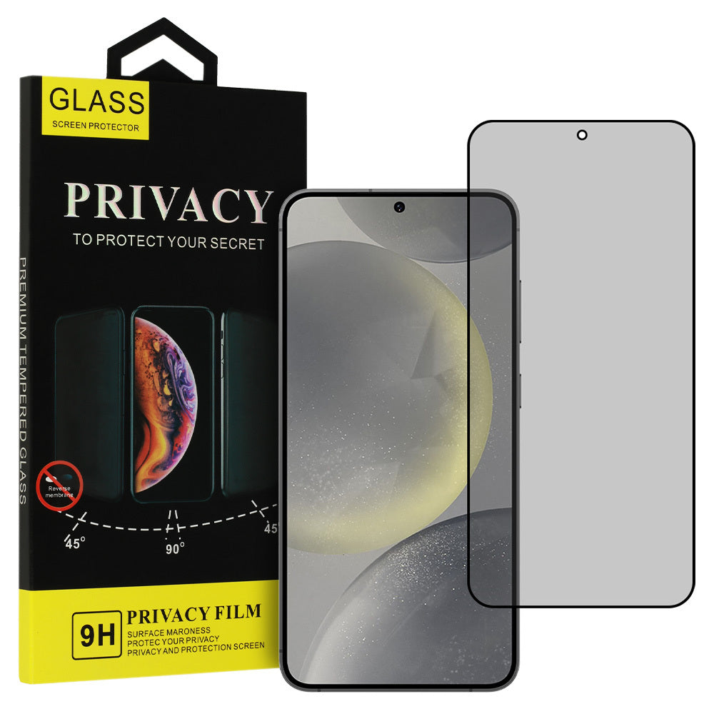 Закален Стъклен протектор – Privacy Glass – Samsung Galaxy S24 – Черен
