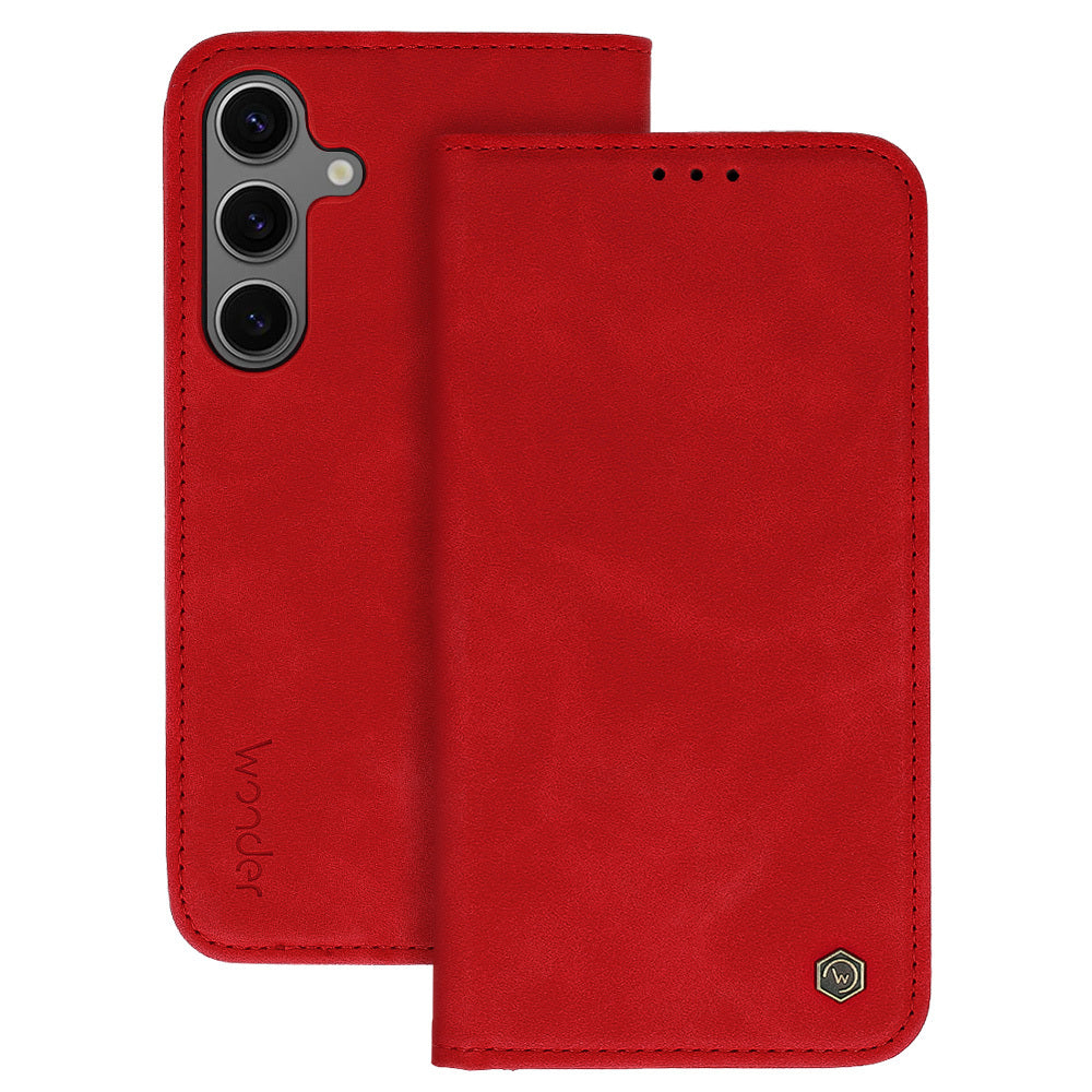 Калъф тефтер – Wonder Smart – Xiaomi Redmi None 13 4G – Червен