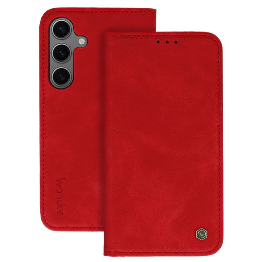 Калъф тефтер – Wonder Smart – Xiaomi Redmi None 13 4G – Червен