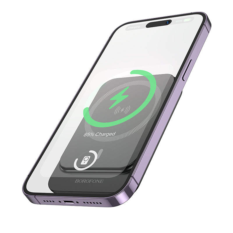 Borofone – Power Bank – 5000Mah – Bj63 Nimble Type-C Pd 20W – Индукционно – Черен
