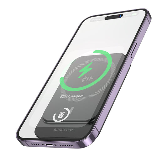 Borofone – Power Bank – 5000Mah – Bj63 Nimble Type-C Pd 20W – Индукционно – Черен
