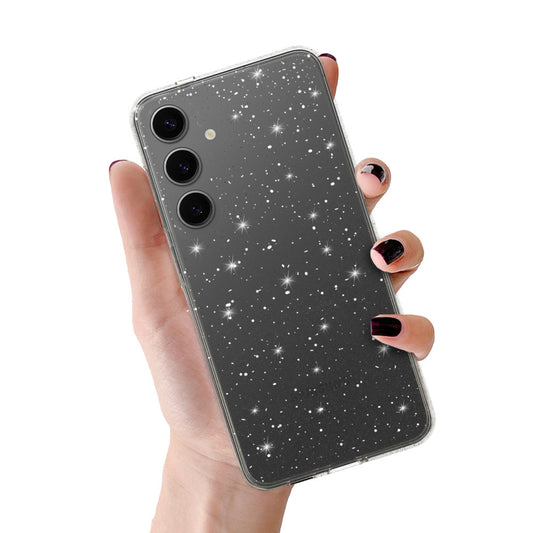 Калъф силикон – Crystal Блестящ – Samsung Galaxy S24 Fe – Сребрист