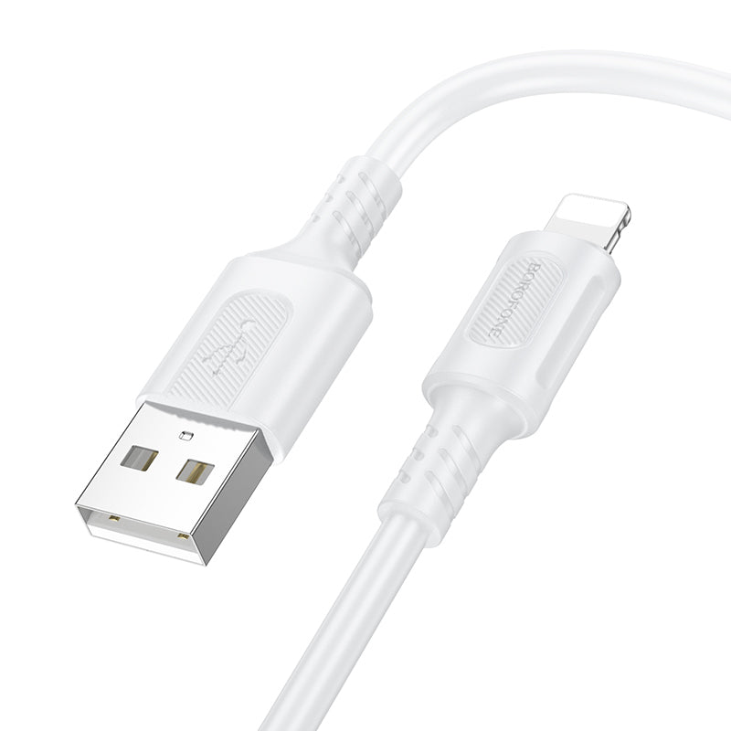 Borofone – Kабел BX111 Feliz- Type C към Lightning 2,4A 1m. – Бял