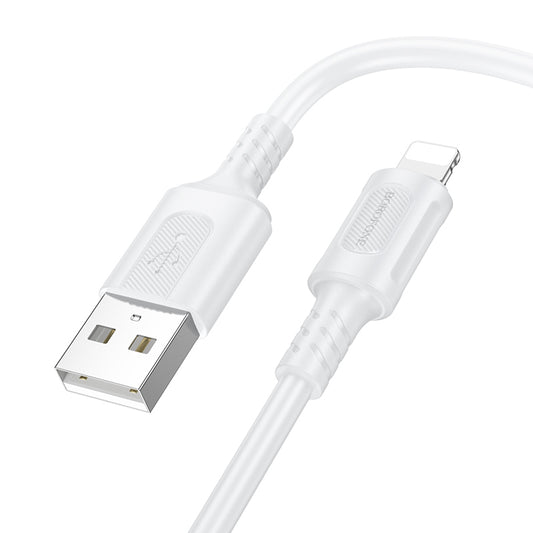 Borofone – Kабел BX111 Feliz- Type C към Lightning 2,4A 1m. – Бял