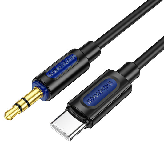 Borofone – Кабел – Bl19 – Jack 3,5Mm → Type- C – 1m. – Черен