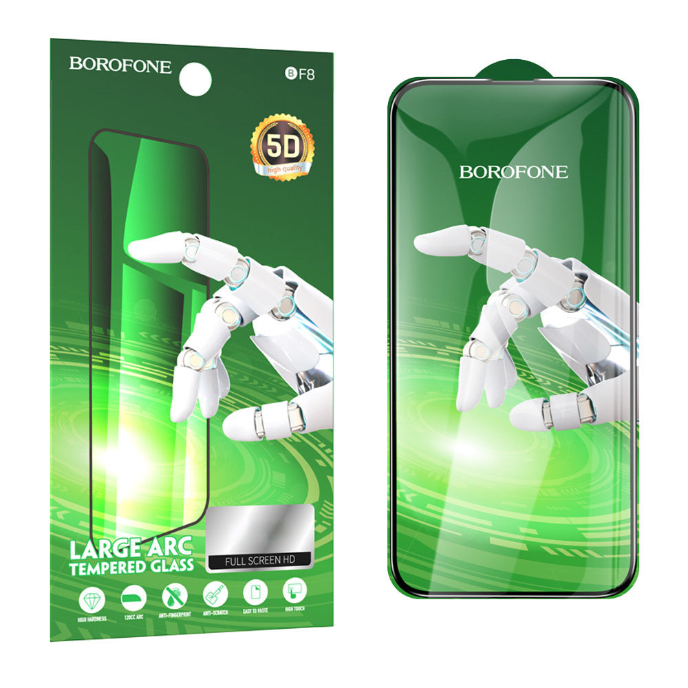 Borofone – Закален Стъклен протектор – BF8 Diamond Armor Full Screen 5D – Large Arc – iPhone 16 Pro Max