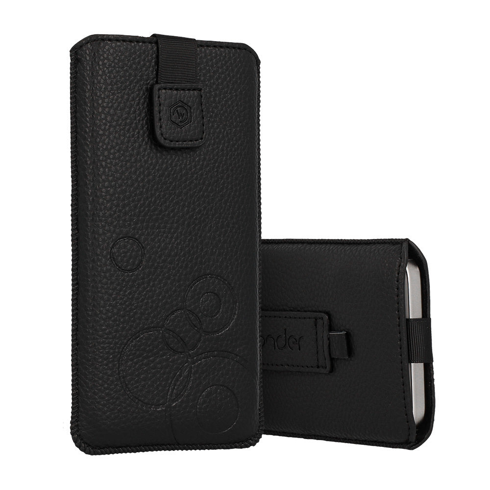 Wonder – Калъф Deko ROZMIAR L – iPhone 13 Mini/12 Mini/SE 2020/2022/7/8 – Черен