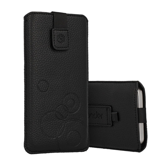Wonder – Калъф Deko ROZMIAR L – iPhone 13 Mini/12 Mini/SE 2020/2022/7/8 – Черен