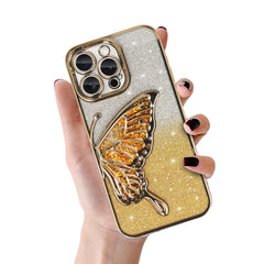 Калъф – Tel Protect Butterfly Water – iPhone 13 Pro Max – Златист