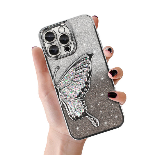 Калъф – Tel Protect Butterfly Water – iPhone 16 – Сребрист