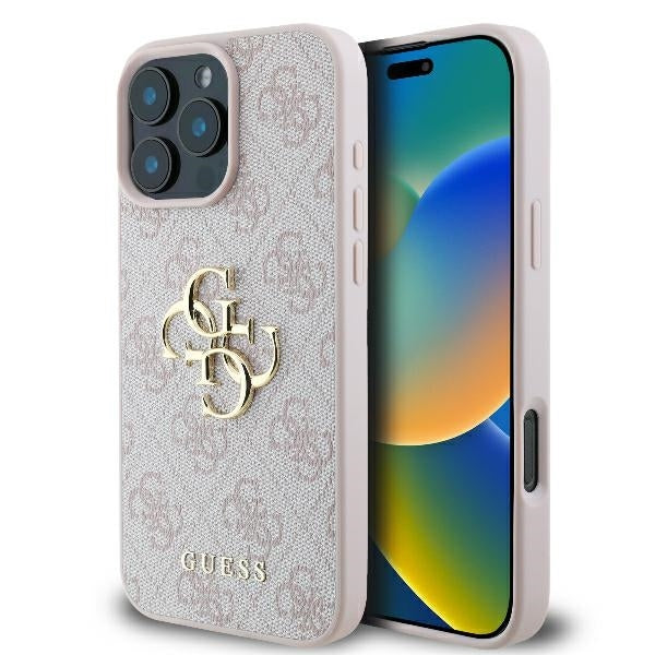 Оригинален Калъф – GUESS 4G Big Logo – GUHCP16L4GMGPI – iPhone 16 Pro – Розов