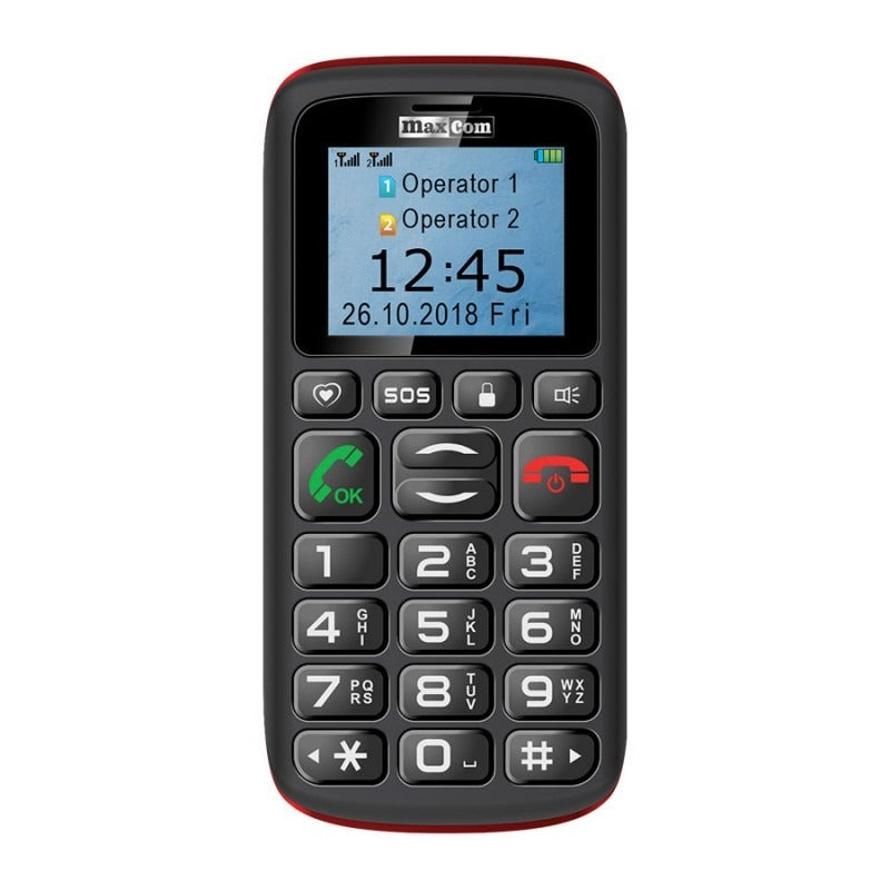 Maxcom – Telefon Maxcom Mm 428 L Черен – Червен