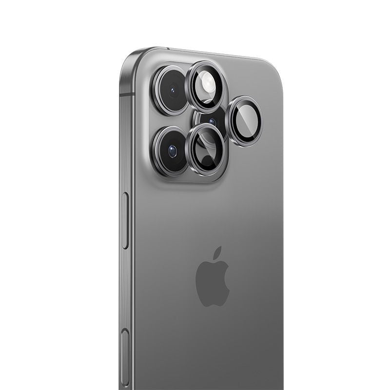 Benks – Закален Стъклен протектор камери– Glass Warrior Lens Protector (3 обектива ) – iPhone 16 Pro/16 Pro Max – Сребрист
