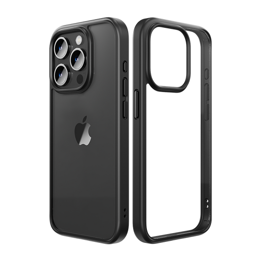 Rock – Guard Series – iPhone 15 Pro – Прозрачен-Черен