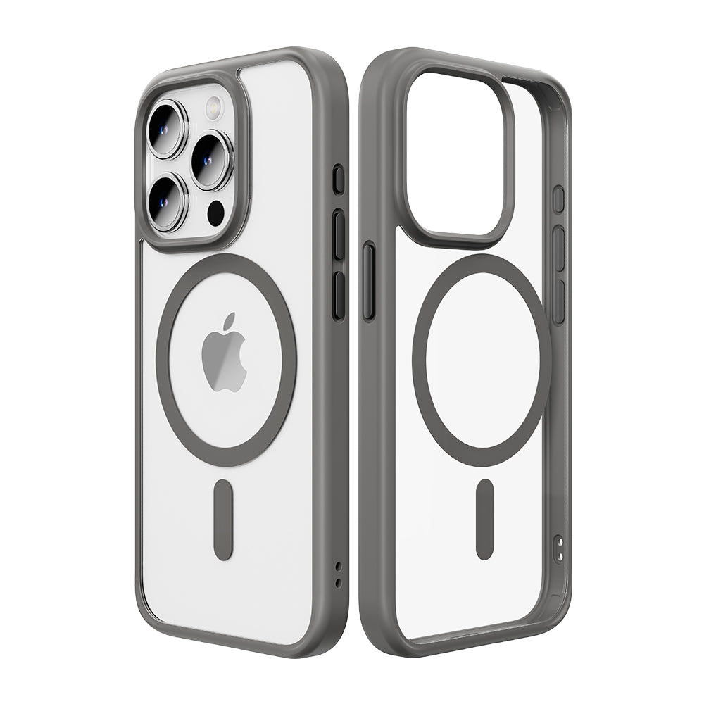Rock – Guard Series Magnetic – iPhone 15 Pro Max – Прозрачен-Сив
