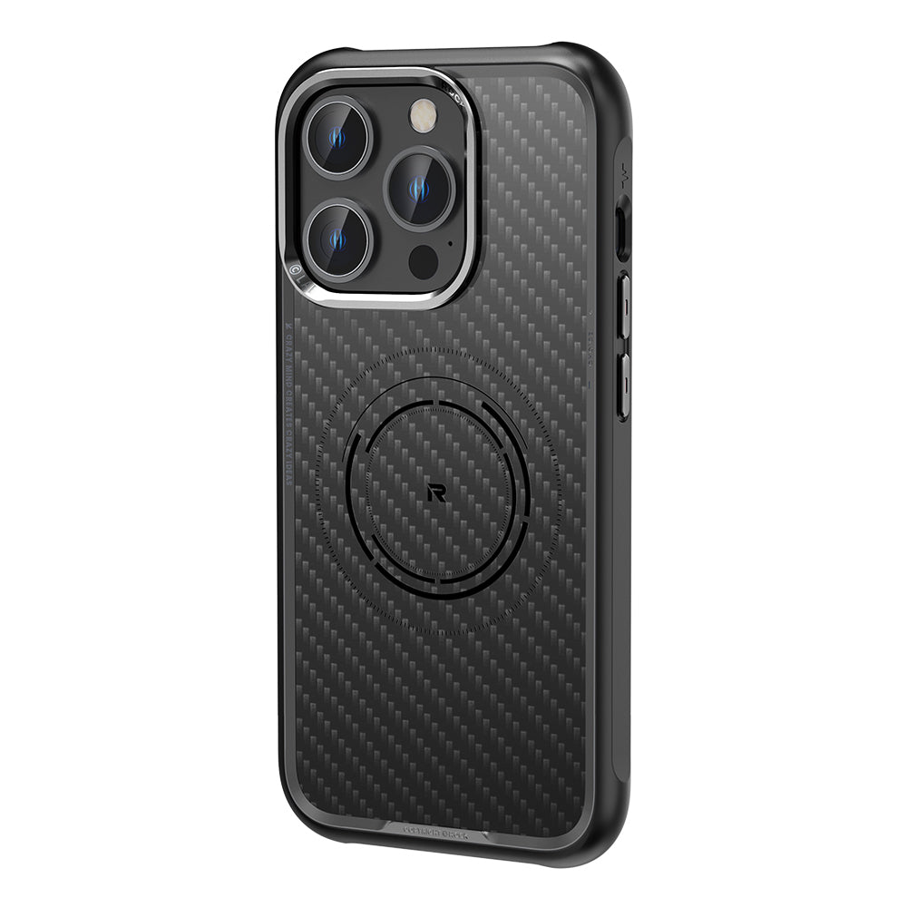 Rock – Kevlar Series Aramid Fiber Magnetic – iPhone 15 Pro – Черен