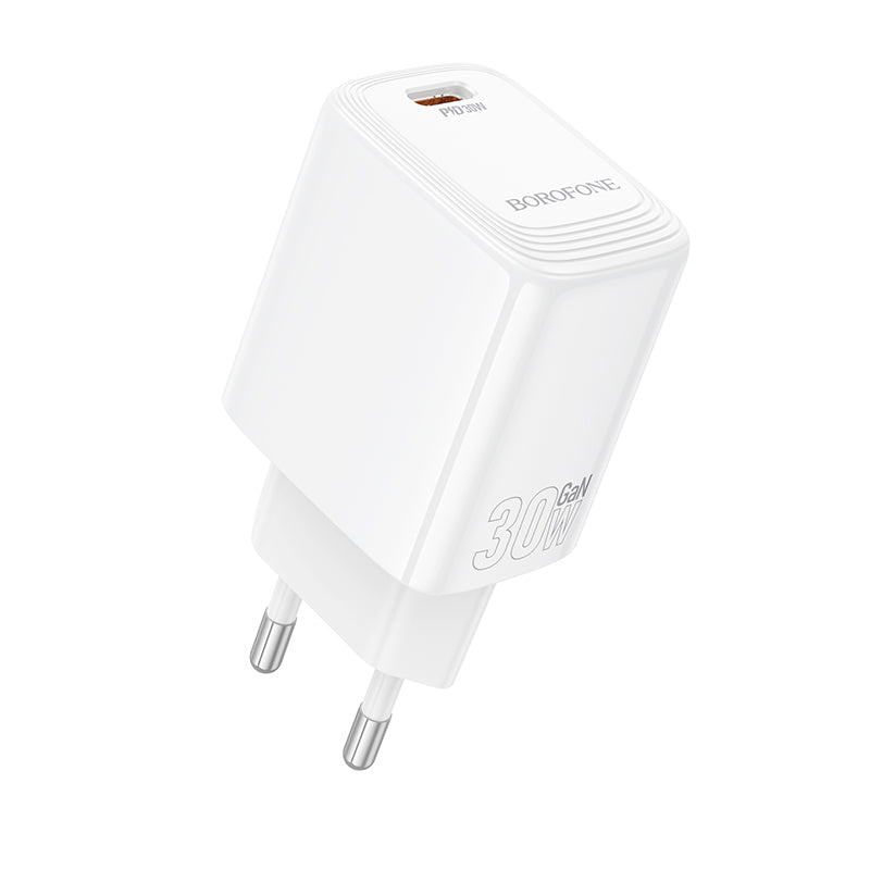 Borofone – Заряден адаптер – BN28 Fuente Type-C PD 30W – Бял