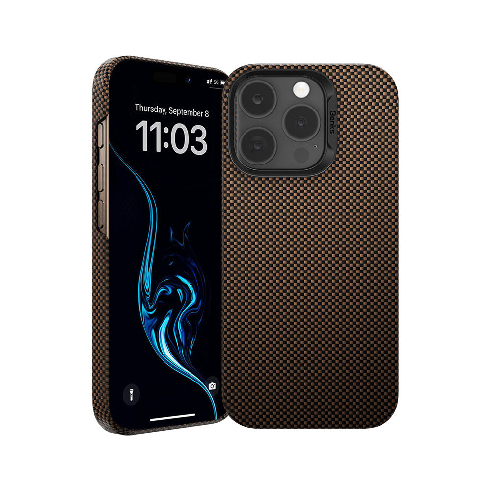 Benks – Калъф Magnetic Armor Tint Kevlar 1000D (S066) – iPhone 16 Pro Max – Златист