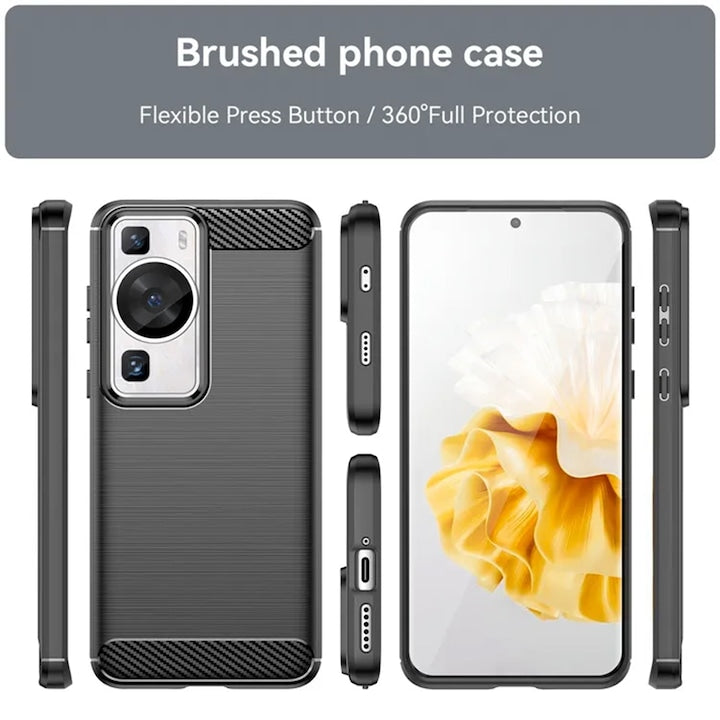 Techsuit - Carbon Silicone - Huawei P60 / P60 Pro - Black