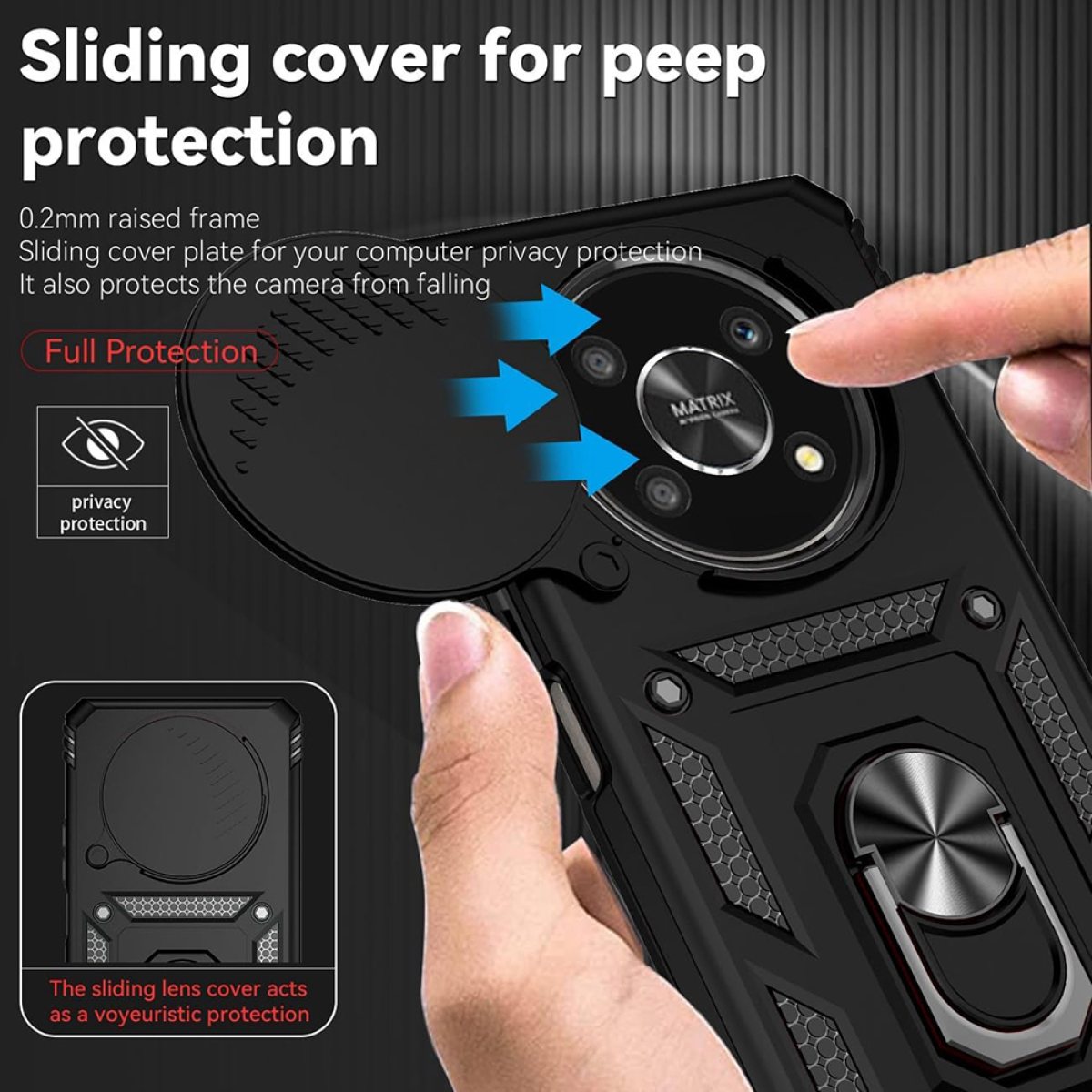 Techsuit - CamShield Series - Honor Magic 6 Lite - Black
