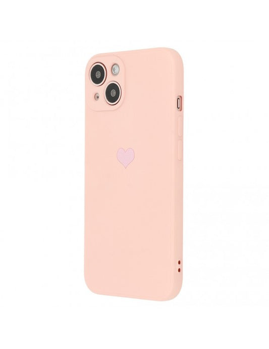 Vennus Силиконов Heart Калъф–iPhone 12 Pro –Розов